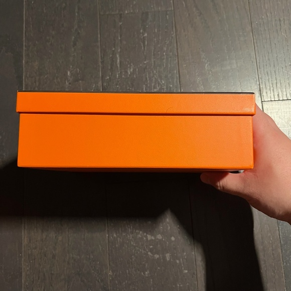 Hermes medium empty box case decoration storage orange tissue + book - Picture 6 of 11